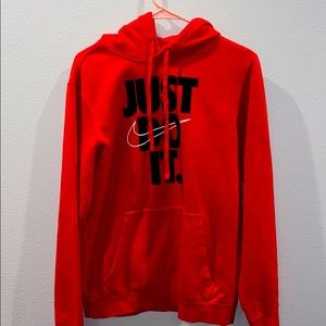nike red hoodie